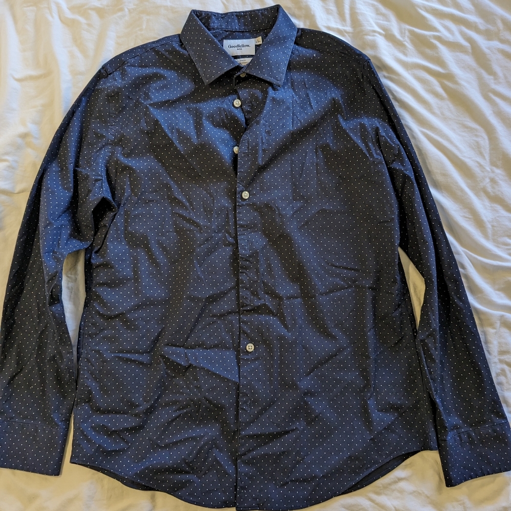 Men's Blue Dot Goodfellow Shirt